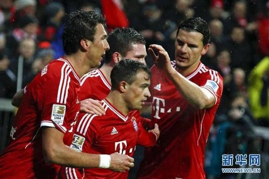 拜仁慕尼黑提前一轮锁定德甲半程冠军  